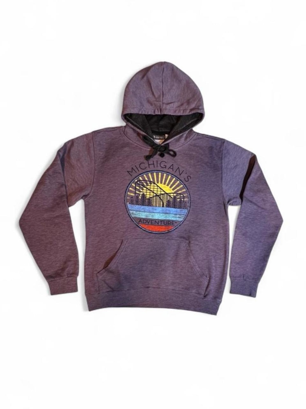 Michigan’s Adventure Lone Star Clothing Heather Purple Hoodie Size S